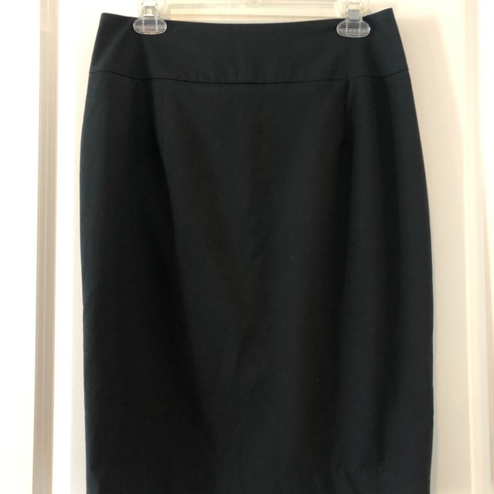Mossimo Black Stretch Long Pencil Skirt